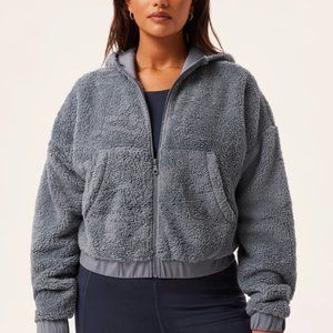 Girlfriend Ocean Recycled Fleece Bomber